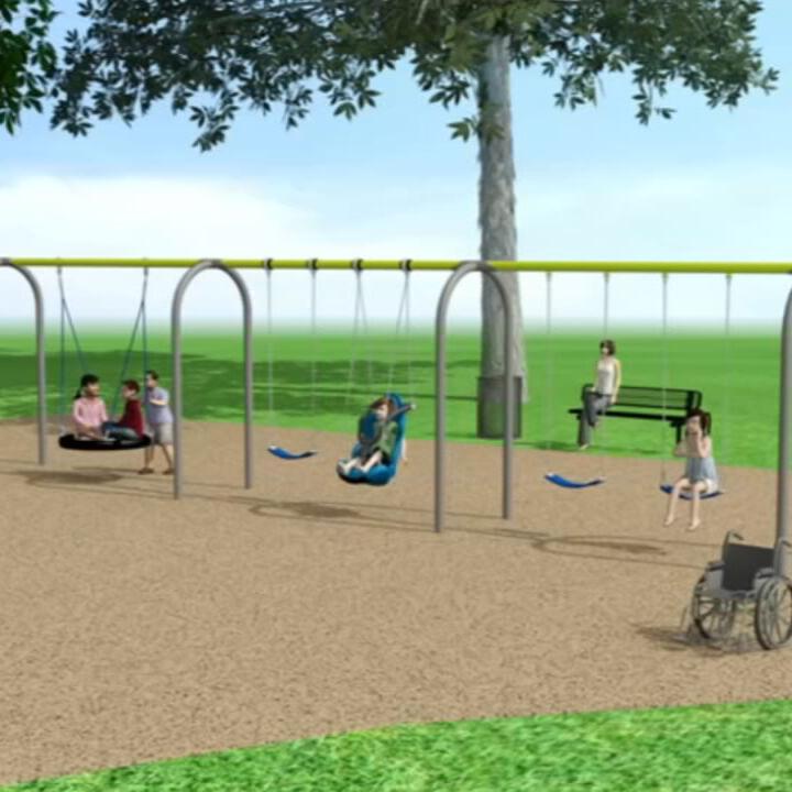 Our Savior Lutheran accessible playground rendering
